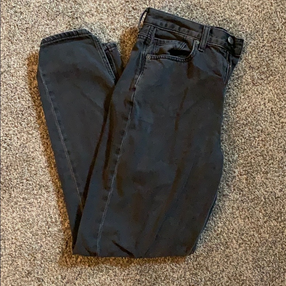 Black American Eagle Mom Jeans